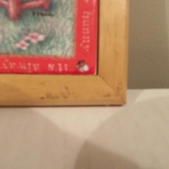 +Vintage Disney Simply Pooh Tile Trivet Wall Hang Winnie Piglet Eeyore & Tigger - Picture 2 of 4